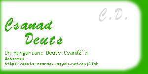 csanad deuts business card